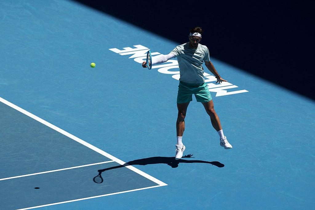Musetti in campo contro Djokovic agli Australian Open 2026