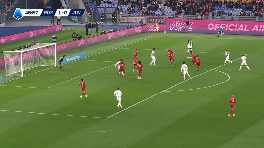 Il destro vincente di Conceição che riporta la Juventus sull’1-1 contro la Roma