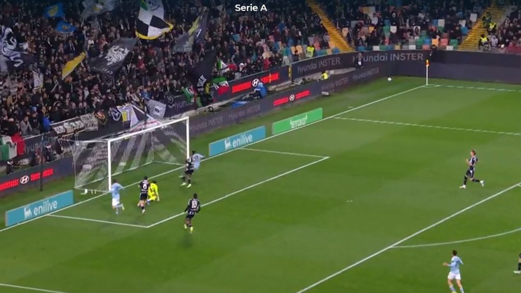 gol juventus contro udinese azione sotto porta serie a