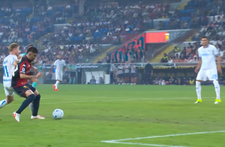 Genoa-Napoli 0-2, azione della partita di Serie A 2026/27