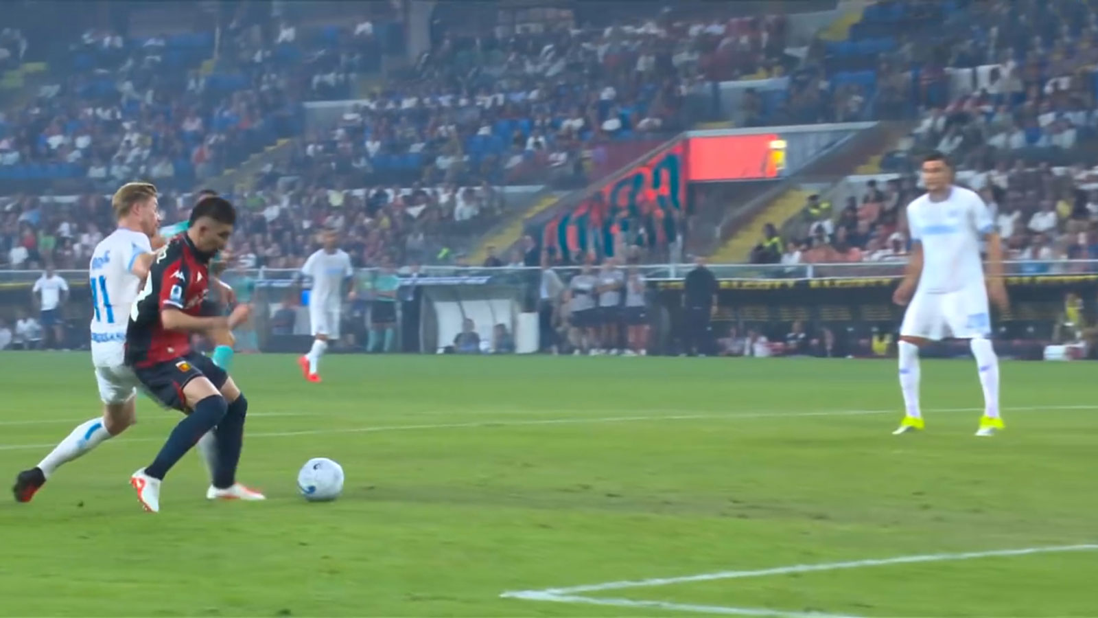 Genoa-Napoli 0-2, azione della partita di Serie A 2026/27