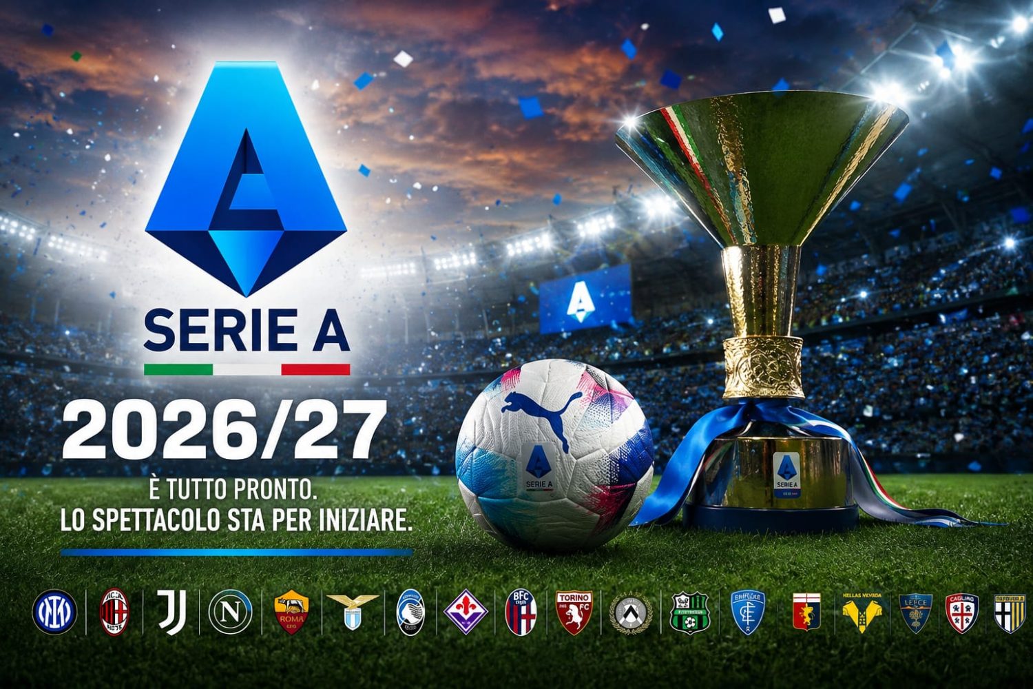 Serie A 2026/27: quando inizia, chi allena e che cosa aspettarsi da ogni squadra